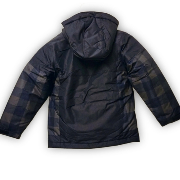 Children’s Place 3-in-1 Blue & Gray Plaid Puffer Jacket – Golden Hour Edition 4 - Picture 3 of 9